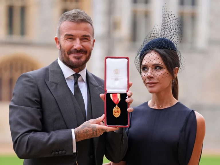 David Beckham fait chevalier par le roi Charles III à Windsor